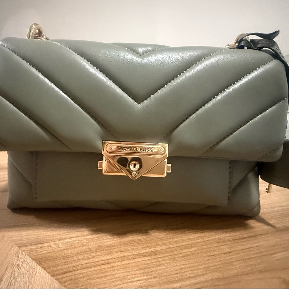 Michael Kors Quilted Olive Crossbody Bag NWT